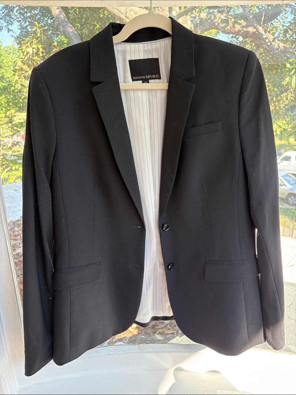 Banana Republic Black Two-Button Men's Blazer